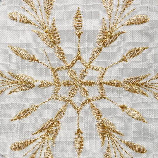 DII® 108" Snowflakes Embroidered Table Runner